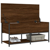 vidaXL Opbergbankje 70x42,5x47 cm bewerkt hout zwart