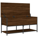 vidaXL Opbergbankje 70x42,5x47 cm bewerkt hout zwart