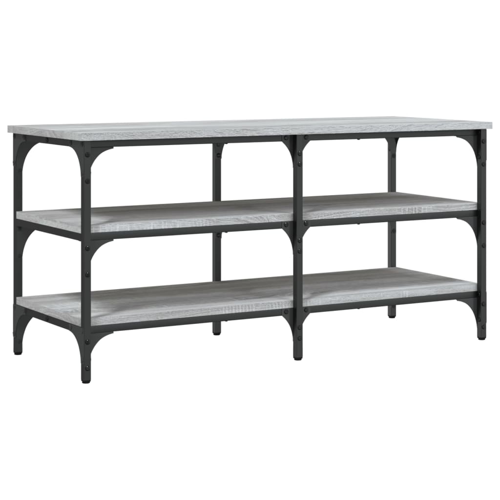 vidaXL Shoe Bench 70x38.5x49 cm Engineered Wood Black