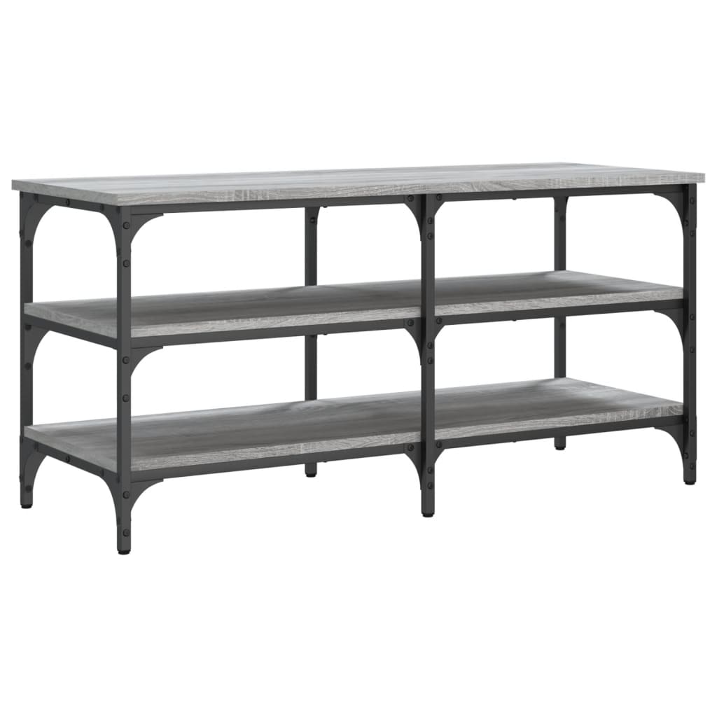 vidaXL Shoe Bench 70x38.5x49 cm Engineered Wood Black
