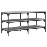 vidaXL Shoe Bench 70x38.5x49 cm Engineered Wood Black