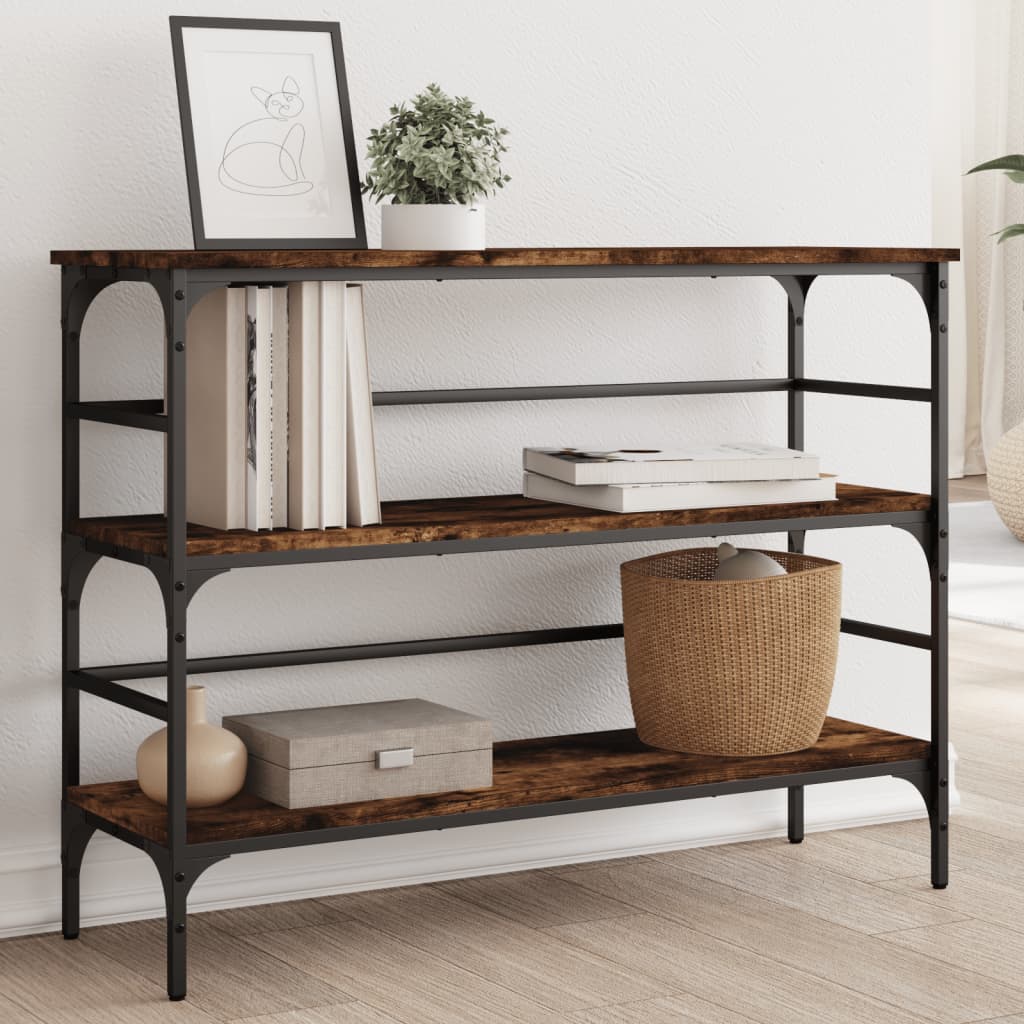 vidaXL Console Table 100x32x75 cm Engineered Wood Black