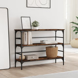 vidaXL Console Table 100x32x75 cm Engineered Wood Black