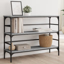 vidaXL Console Table 100x32x75 cm Engineered Wood Black