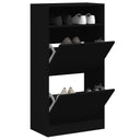 vidaXL Schoenenkast avec 2 claviers 80x34x116 cm blanc
