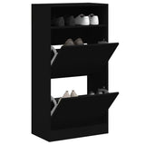 vidaXL Schoenenkast met 2 klaplades 80x34x116 cm wit