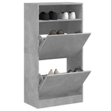 vidaXL Schoenenkast met 2 klaplades 80x34x116 cm wit
