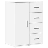 vidaXL Dressoir 59x39x80 cm bewerkt hout wit