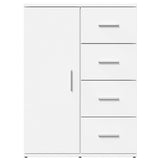 vidaXL Dressoir 59x39x80 cm bewerkt hout wit