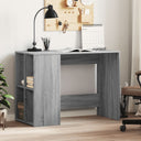vidaXL Bureau 102x50x75 cm bewerkt hout wit