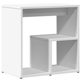 vidaXL Bijzettafel 50x30x50 cm bewerkt hout wit