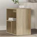 vidaXL Bijzettafel 50x30x50 cm bewerkt hout wit