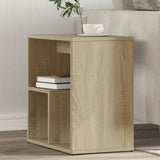 vidaXL Bijzettafel 50x30x50 cm bewerkt hout wit