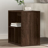vidaXL Bijzettafel 50x30x50 cm bewerkt hout wit