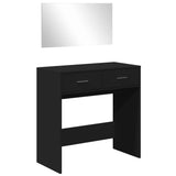 vidaXL Kaptafel met spiegel 80x39x80 cm wit