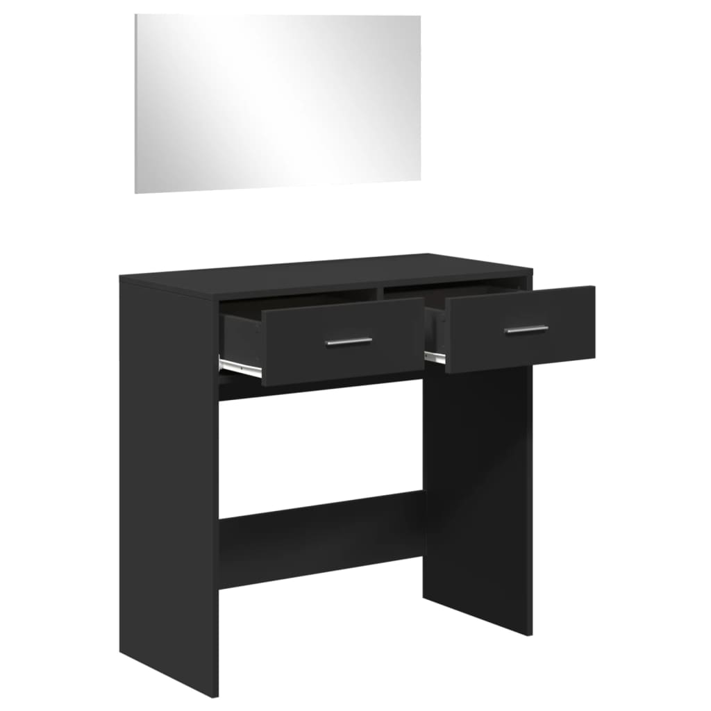 vidaXL Kaptafel met spiegel 80x39x80 cm wit