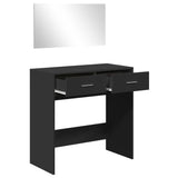 vidaXL Kaptafel met spiegel 80x39x80 cm wit