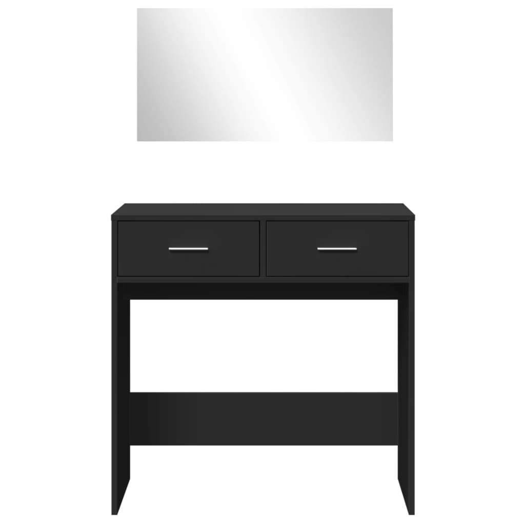 vidaXL Kaptafel met spiegel 80x39x80 cm wit