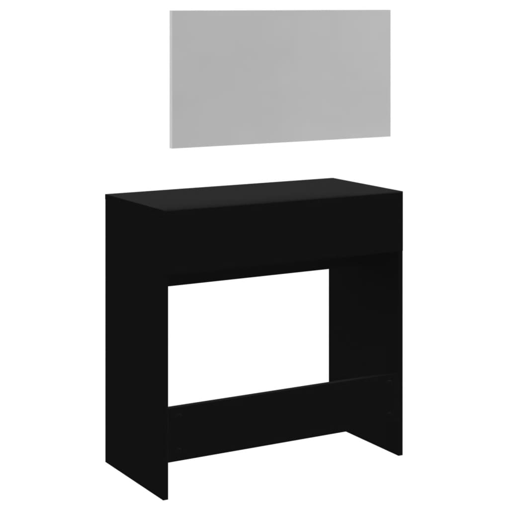 vidaXL Kaptafel met spiegel 80x39x80 cm wit