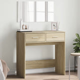 vidaXL Kaptafel met spiegel 80x39x80 cm wit