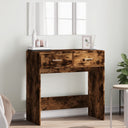 vidaXL Kaptafel met spiegel 80x39x80 cm wit