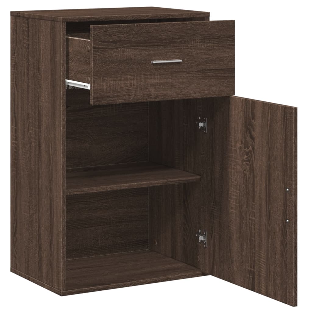 vidaXL Storage Cabinet 56.5x39x90 cm Engineered Wood Concrete Grey