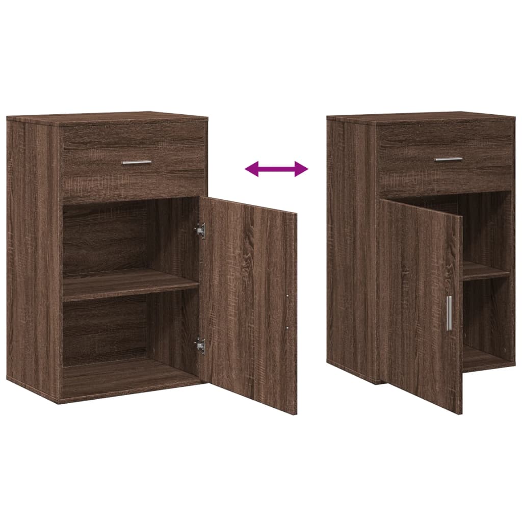 vidaXL Storage Cabinet 56.5x39x90 cm Engineered Wood Concrete Grey