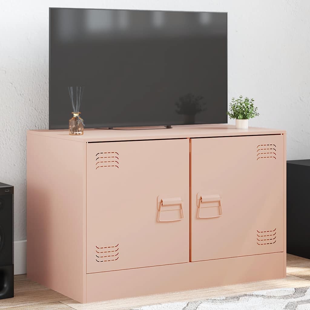 vidaXL Tv-meubel 67x39x44 cm staal zwart
