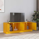 vidaXL Tv-meubel 67x39x44 cm staal zwart