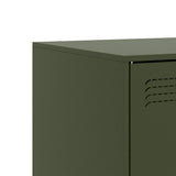 vidaXL Tv-meubel 67x39x44 cm staal zwart