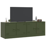vidaXL Tv-meubel 67x39x44 cm staal zwart