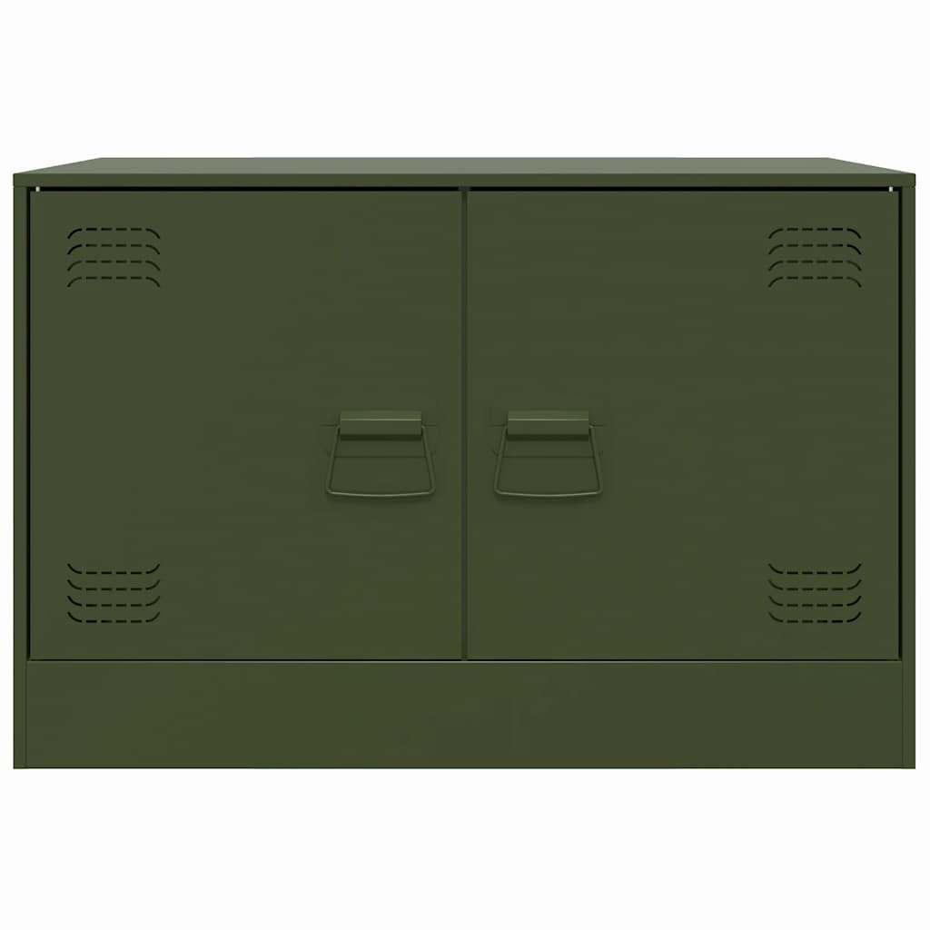 vidaXL Tv-meubel 67x39x44 cm staal zwart
