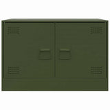 vidaXL Tv-meubel 67x39x44 cm staal zwart