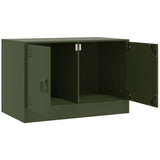 vidaXL Tv-meubel 67x39x44 cm staal zwart