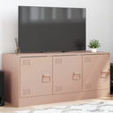 vidaXL Tv-meubel 99x39x44 cm staal zwart