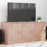 vidaXL Tv-meubel 99x39x44 cm staal zwart