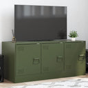 vidaXL Tv-meubel 99x39x44 cm staal zwart