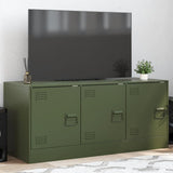 vidaXL Tv-meubel 99x39x44 cm staal zwart