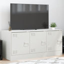 vidaXL Tv-meubel 99x39x44 cm staal zwart