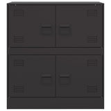 vidaXL Dressoir 67x39x73 cm staal zwart
