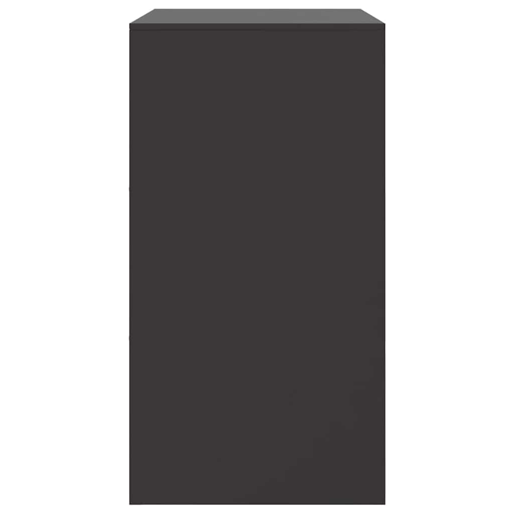 vidaXL Dressoir 67x39x73 cm staal zwart