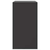 vidaXL Dressoir 67x39x73 cm staal zwart