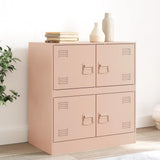 vidaXL Dressoir 67x39x73 cm staal zwart