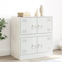vidaXL Dressoir 67x39x73 cm staal zwart