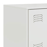 vidaXL Dressoir 67x39x107 cm staal roze