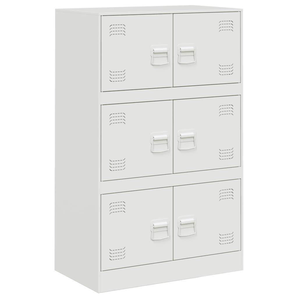 vidaXL Dressoir 67x39x107 cm staal roze
