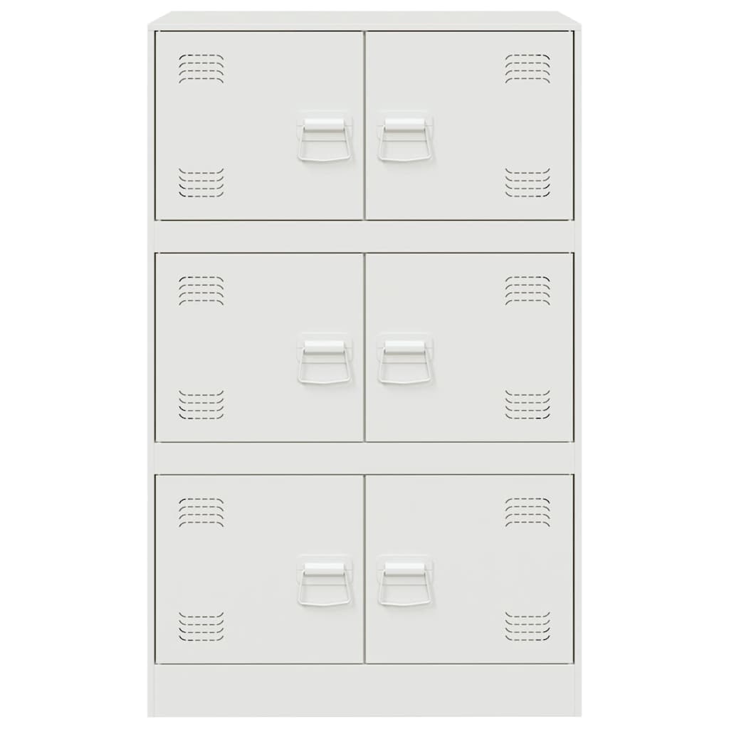 vidaXL Dressoir 67x39x107 cm staal roze