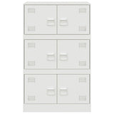 vidaXL Dressoir 67x39x107 cm staal roze