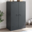 vidaXL Dressoir 67x39x107 cm staal zwart