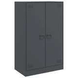 vidaXL Dressoir 67x39x107 cm staal zwart